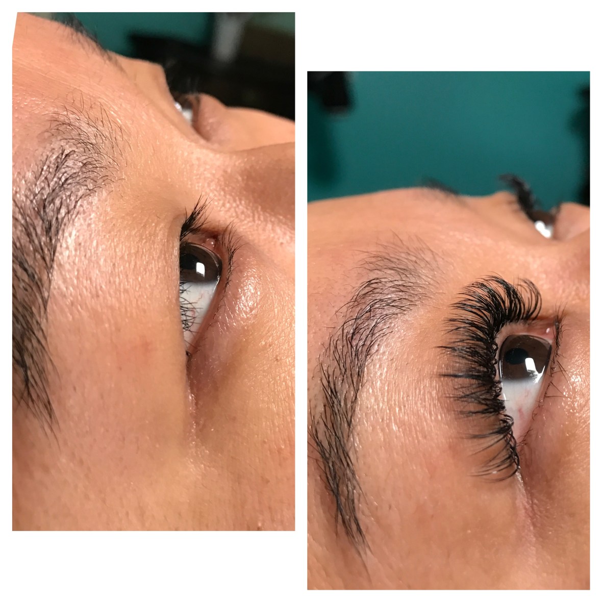 Before and After Volume Lashes